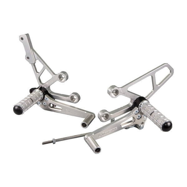 Woodcraft Complete Rearset — 1996-2000 Suzuki GSX-R600 / GSX-R750 / SV650 / SV650S