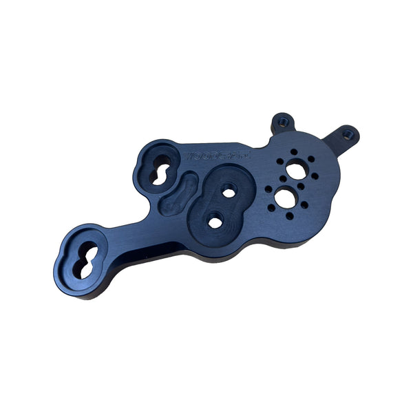 Woodcraft LHS Shift Bracket Eccentric Black — Suzuki GSX-8S / GSX-8R
