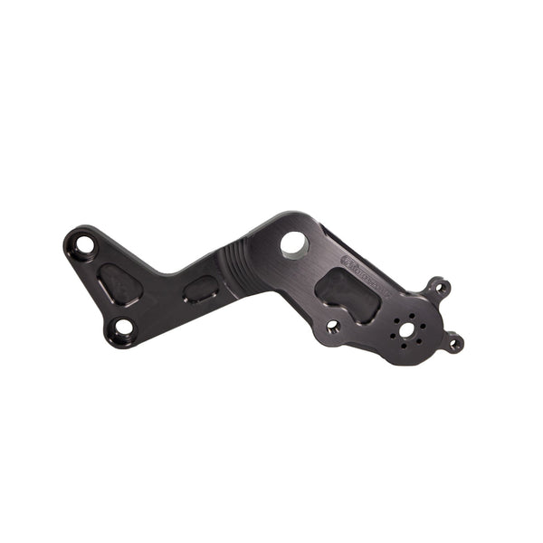 Woodcraft LH Rearset bracket — Ducati Monster 1100