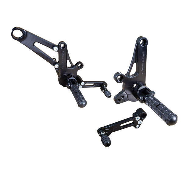 Woodcraft STD Shift Complete Rearset — Ducati Diavel