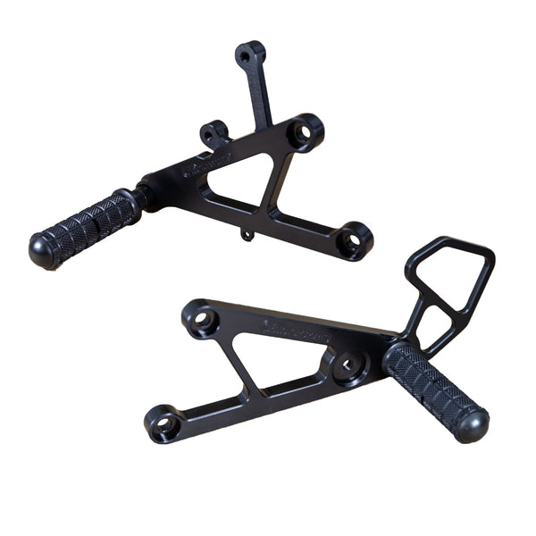 Woodcraft Rearset - GP STD Shift — 2003-2005 Yamaha YZF-R6 / YZF-R6S