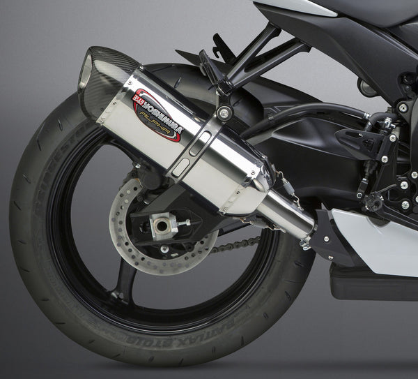 Yoshimura Signature ALPHA Stainless Slip-On Exhaust w/ Stainless Muffler, Suzuki GSX-R600 / GSX-R750 2011–2026