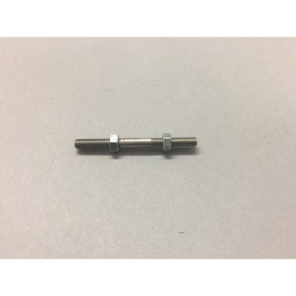 Woodcraft Shift Rod, Male SS, 2.35", Free-Flow Nuts — Honda Grom