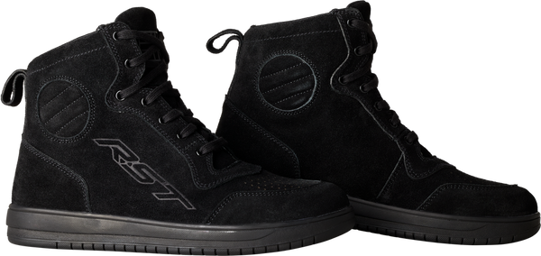 Women's HiTop Moto Sneaker CE Boots — Black