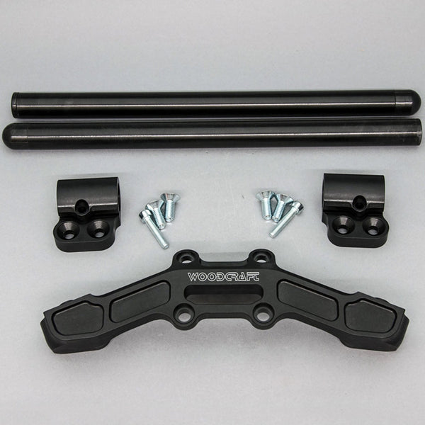 Woodcraft Clipon Adapter Plate w/ XL Black Bars Ducati Scrambler