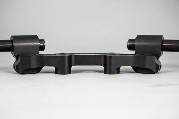 Woodcraft Adjustable Riser Clipon Adapter Plate w/ Std. Black Bars Kawasaki NINJA 650 2006-2016, ER6N 2009-2011 35mm Front
