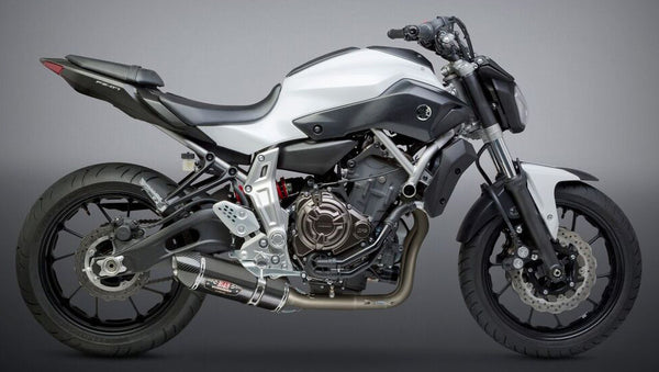 Yoshimura Race R-77 Stainless Full Exhaust w/ Carbon Fiber Muffler, Yamaha MT-07 / FZ-07 / YZF-R7 2015–2026