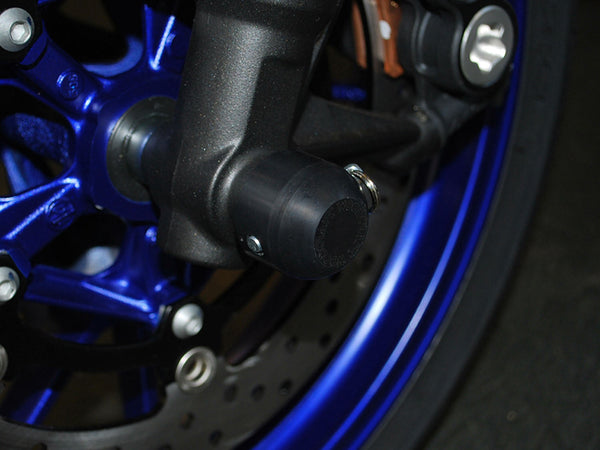 Woodcraft Front Axle Slider Kit — Yamaha MT-09 / FJ-09 / XSR900
