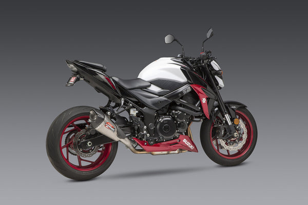 Yoshimura Street AT2 Stainless Slip-On Exhaust w/ Stainless Muffler, Suzuki GSX-S750 2018–2023