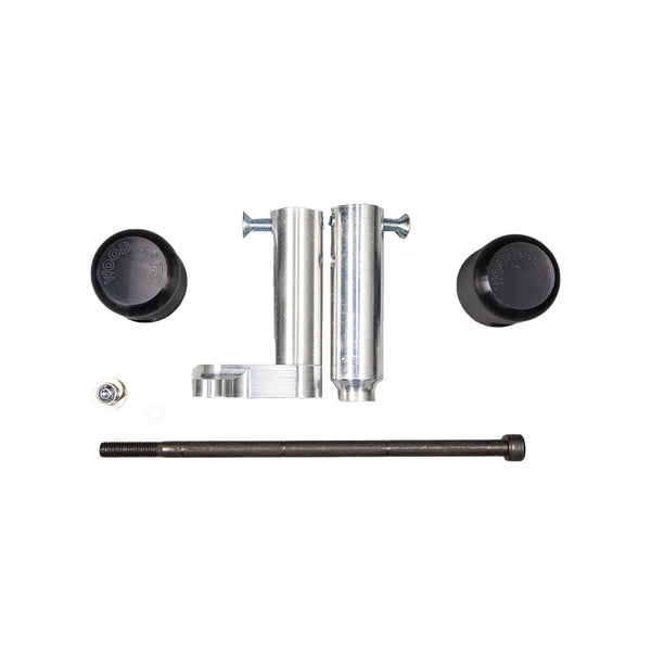 Woodcraft Under Bodywork Frame Slider Kit with pucks — 2008-2012 Kawasaki Ninja 250