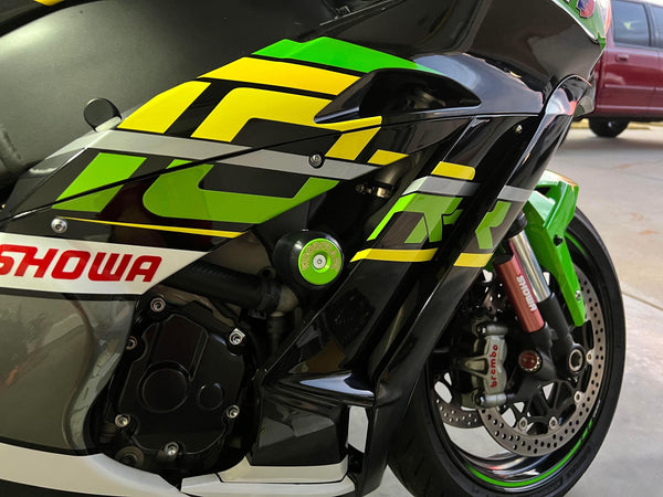 Woodcraft Frame Silder Kit with pucks — Kawasaki ZX-10R