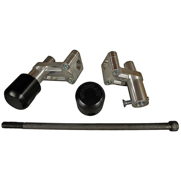 Woodcraft Under Bodywork Frame Slider Base Kit with 1399 pucks — Ducati 848 / 1098 / 1198
