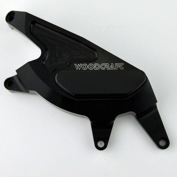 Woodcraft RHS Clutch Cover Protector with Skid Plate — 2003-2012 Suzuki SV650