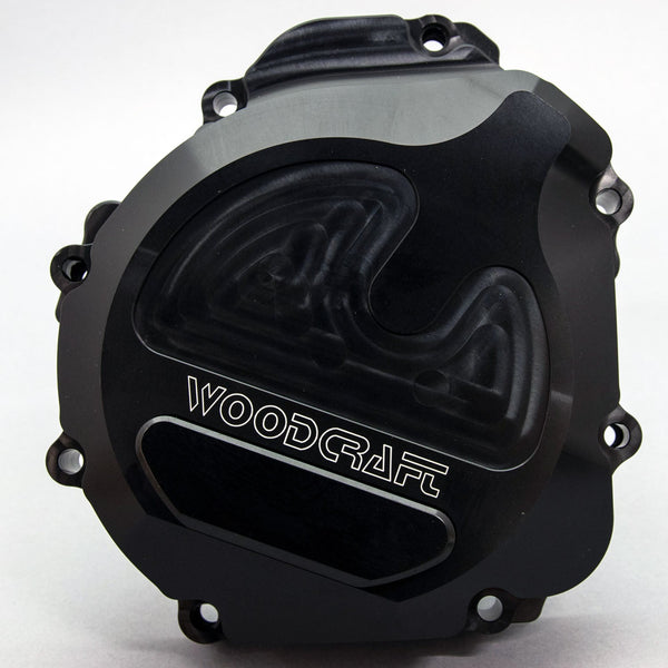 Woodcraft LHS Stator Cover with Skid Plate — 2004-2005 Suzuki GSX-R600 / GSX-R750 / GSX-R1000