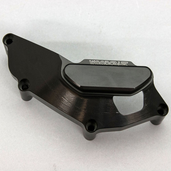 Woodcraft LHS Stator Cover Protector with Skid Plate — Yamaha MT-07