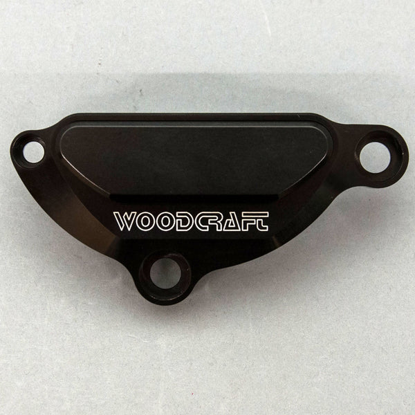 Woodcraft LHS Ignition Cover Protector with Skid Pad — 2004-2008 Yamaha YZF-R1 / FZ1