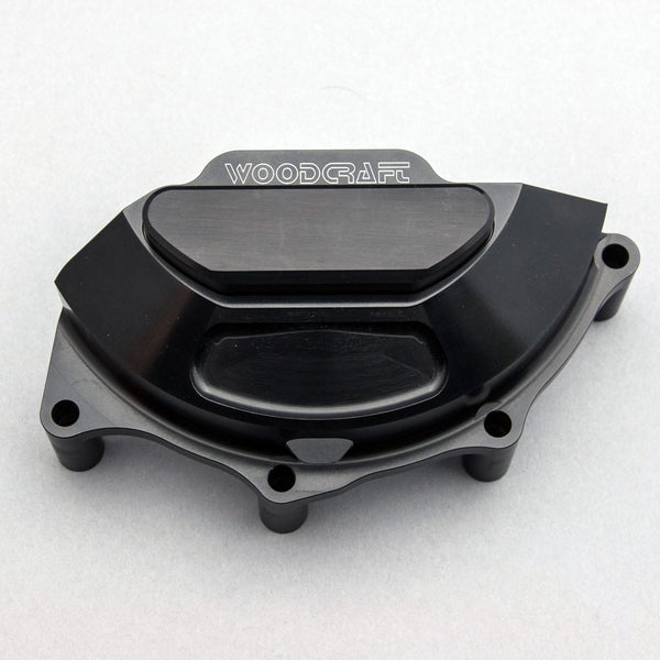 Woodcraft LHS Stator Cover Protector with Skid Plate — Ducati Panigale V4