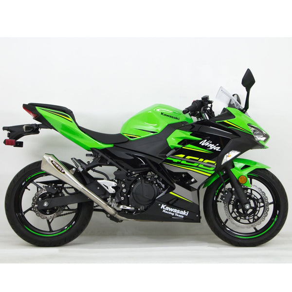 Woodcraft 2018-23 Kawasaki Ninja400, Ninja 500 Hindle EVO Megaphone Full System Low
