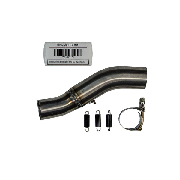 Woodcraft Slipon Adapter — 2013-2015 Honda CBR500R / CBR500F / CBR500X
