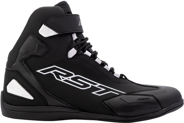 Sabre Moto Shoe CE Boots — Black/Black/White