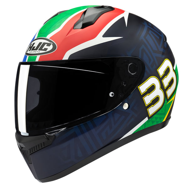 C10 Brad Binder BB33 LTD Helmet — Black/Blue/Green/Red