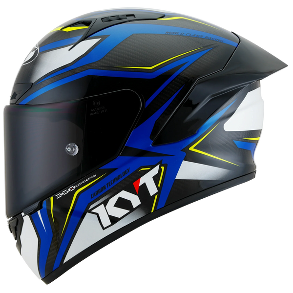 NZ-Race Carbon Stride Helmet — Blue/White