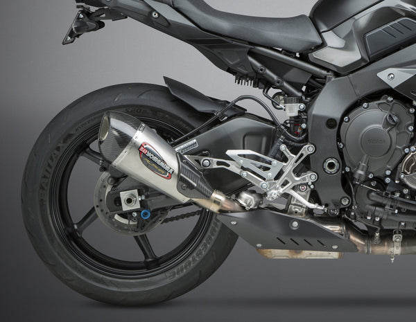 Yoshimura Street ALPHA-T Stainless Slip-On Exhaust w/ Stainless Muffler, Yamaha MT-10 / FZ-10 2017–2021
