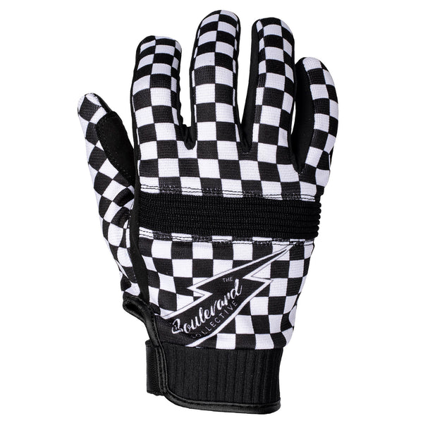 Thunderbolt Gloves — Black/White