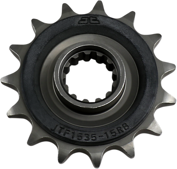 JT Front Sprocket, Steel Rubber-cushioned, Style JTF1535 (525) — 15T