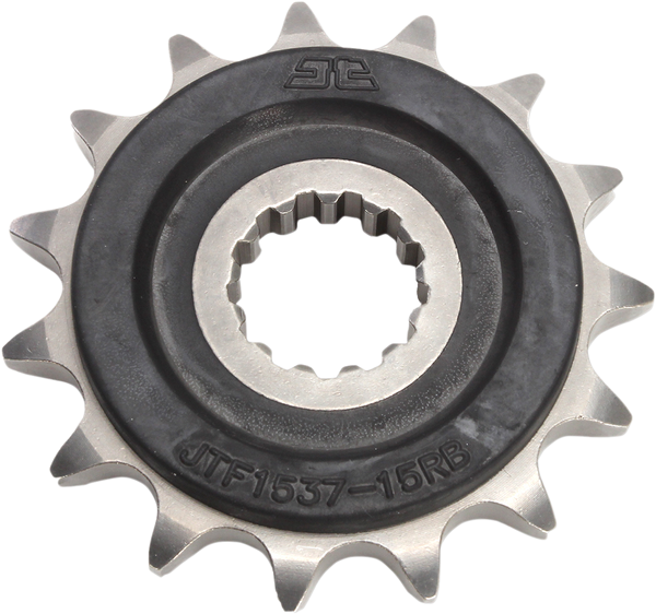 JT Front Sprocket, Steel Rubber-cushioned, Style JTF1537 (525) — 15T