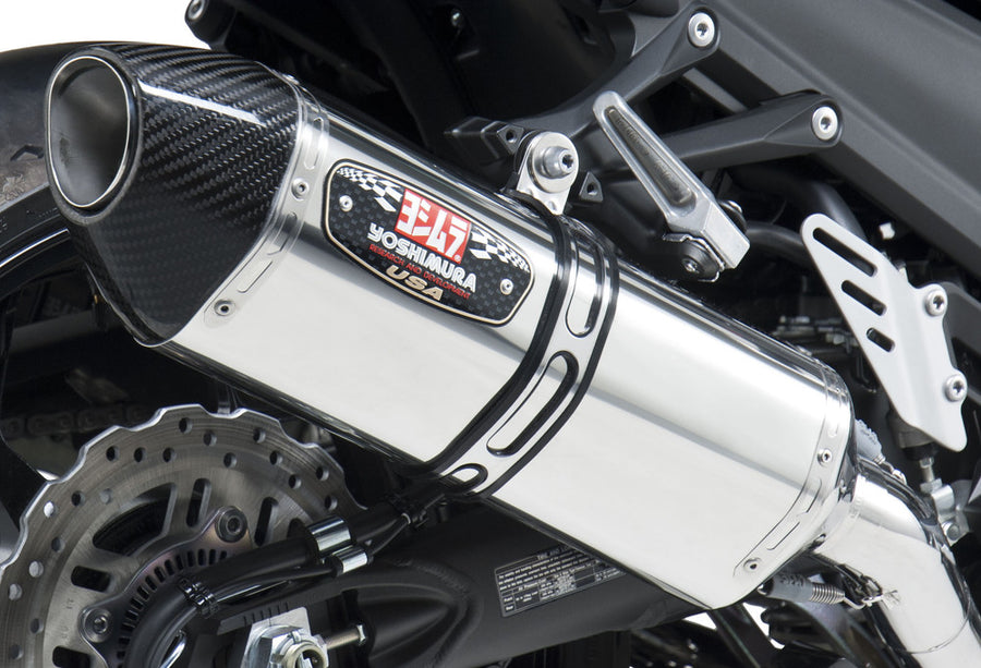 Yoshimura Race R-77 Stainless Dual Slip-On Exhaust w/ Stainless Muffler, Kawasaki Ninja ZX-14R 2012–2025