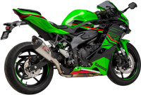 Yoshimura Street AT2 Stainless Slip-On Exhaust w/ Stainless Muffler, Kawasaki Ninja ZX-4R / Ninja ZX-4RR 2023–2026