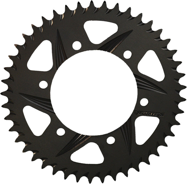 Stock photo of a Vortex Aluminum F5 PTFE sprocket in black, not Style 252