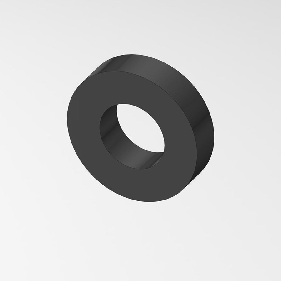04-SP18B 1/2x1/8 Black Spacer
