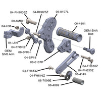 05-0108B Kawasaki Z125 Rearset Complete - GP Shift