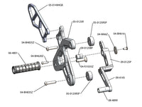 05-0125B 2012-16 Kawasaki Ninja 650R Complete Rearset