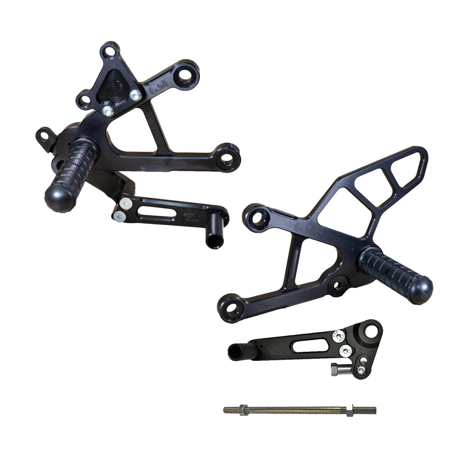 05-0150B 2013-18 Kawasaki ZX636 Complete Rearset - STD/GP Shift