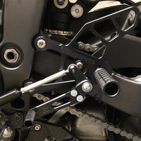 05-0152B Kawasaki ZX636R Complete Rearset Kit -  GP Shift  w/ OEM QS