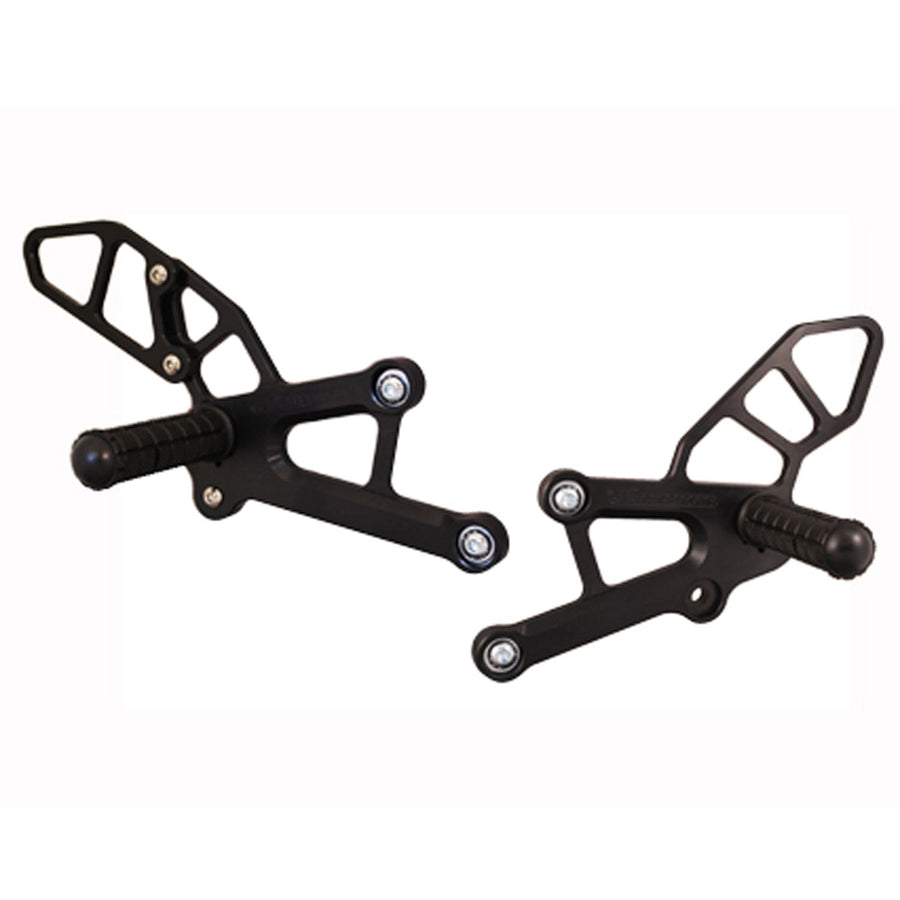 05-0375 Honda CBR250R/300R Adjustable Standard Rearset Kit - STD Shift Only
