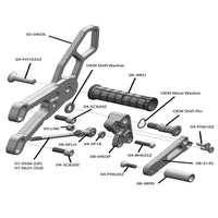 05-0403B Yamaha R3 Rearset  - STD Shift
