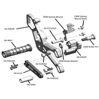 05-0403B Yamaha R3 Rearset  - STD Shift