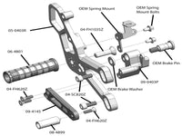 05-0404B Yamaha R3 Rearset  - GP Shift