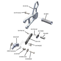 05-0416B Yamaha FZ10 / MT10  Complete Rearset