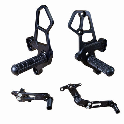 05-0419B Yamaha MT09, XSR900 Rearset Kit, Complete W/Pedals