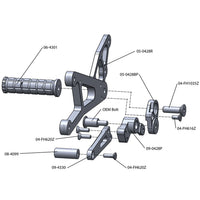 05-0425 Yamaha R1 Rearsets
