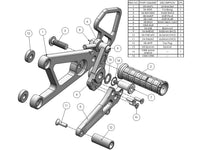 05-0447B 2003-05 Yamaha R6 Complete  Rearset