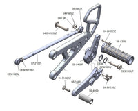 05-0448 Yamaha R6 Rearset - STD Shift w/Shift Pedal