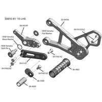 05-0454B Yamaha R1 Complete Rearset