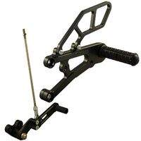 05-0503B Triumph Daytona 675R Rearset  - GP Shift w/QS Rod - RACE USE ONLY (No Side Stand)