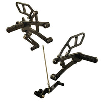 05-0503B Triumph Daytona 675R Rearset  - GP Shift w/QS Rod - RACE USE ONLY (No Side Stand)